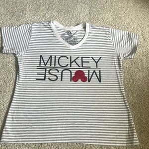 Sale 5 for $20. Mickey Mouse stripped/v-neck T-shirt